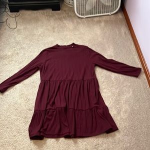 Chic soul maroon dress